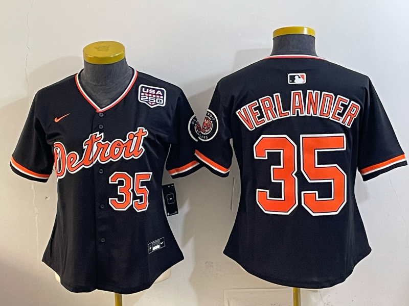 Youth Detroit Tigers #35 Verlander black Nike 2026 MLB Jersey 0414002->youth mlb jersey->Youth Jersey